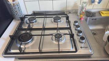 Vrijstande Gaskookplaat Inox - Wiggo WH-G604F(X) beschikbaar voor biedingen