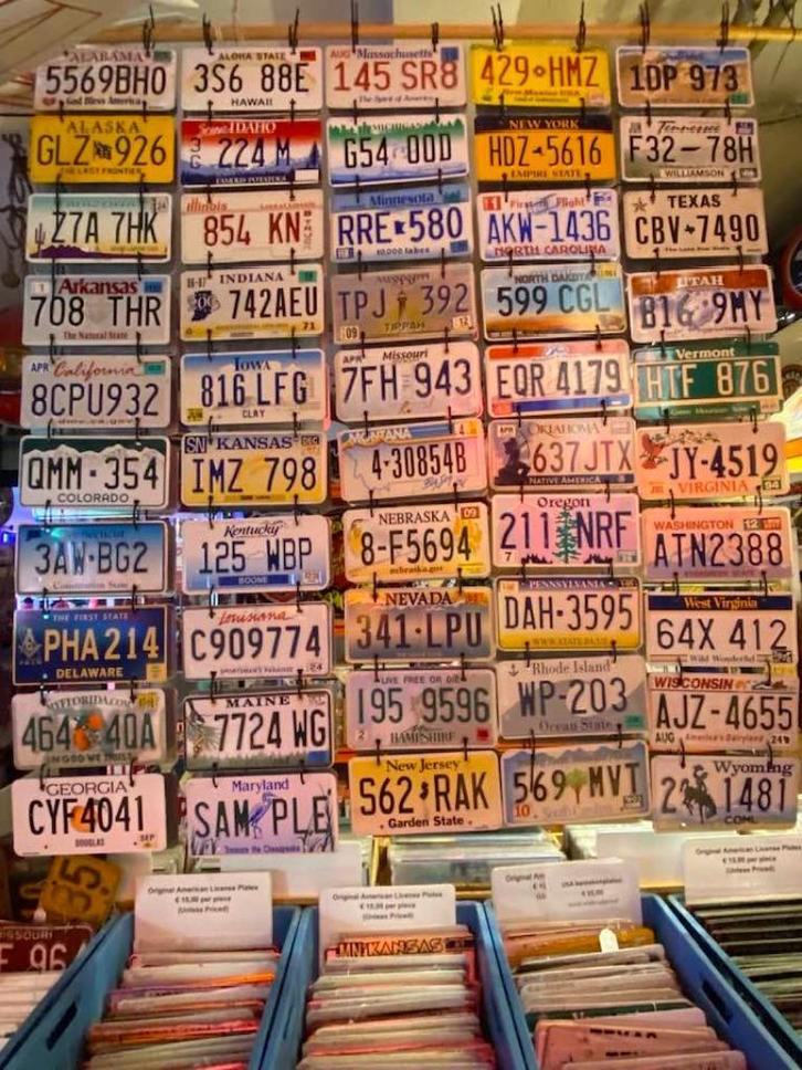 Oude Kentekenplaten Amerika kentekens USA vintage, Verzamelen, Automerken, Motoren en Formule 1, Gebruikt, Auto's, Ophalen of Verzenden