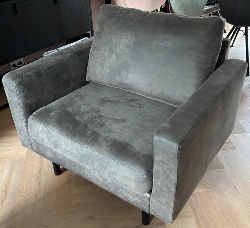 Fauteuil / loveseat grijs Collin, Huis en Inrichting, Banken | Sofa's en Chaises Longues, Zo goed als nieuw, Eenpersoons, Minder dan 150 cm