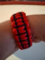 survival armband rood zwart, Ophalen of Verzenden, Nieuw, Rood, Overige materialen