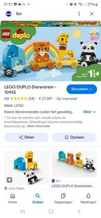 Lego duplo dierentrein, Kinderen en Baby's, Speelgoed | Duplo en Lego, Ophalen of Verzenden, Zo goed als nieuw, Complete set, Duplo