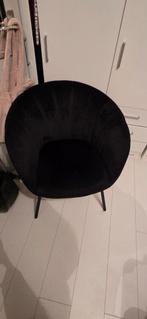 Zwarte fauteuil, Huis en Inrichting, Stoelen, Gebruikt, Zwart, Ophalen of Verzenden, Stof