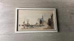 Schilderij Aquarel haven in Hoorn Jan Korthals, Antiek en Kunst, Ophalen of Verzenden