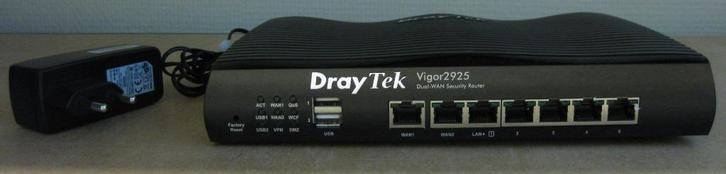 DrayTek Vigor 2925 Wan VPN, Computers en Software, Routers en Modems, Gebruikt, Router, Ophalen of Verzenden