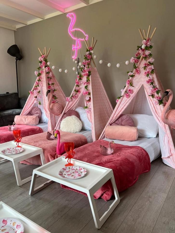 Complete Set voor Tipi Tent Slaapfeestjes, Hobby en Vrije tijd, Feestartikelen | Verhuur, Ophalen of Verzenden