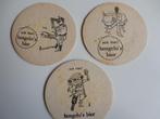 Hengelo's bier, viltjes met cartoons., Verzamelen, Biermerken, Ophalen of Verzenden, Gebruikt, Viltje(s), Overige merken