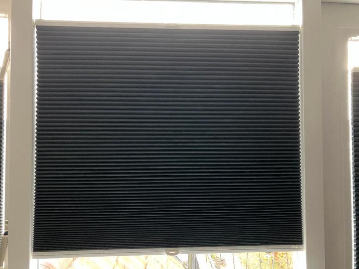 plissé gordijn duette sunvision antracietgrijs, Huis en Inrichting, Stoffering | Gordijnen en Lamellen, Zo goed als nieuw, Minder dan 100 cm