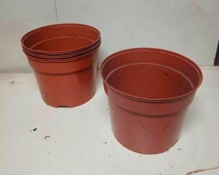 Kweekpotten plantenpotten bloempotten 5 liter, Tuin en Terras, Bloempotten, Gebruikt, Kunststof, Minder dan 40 cm, Minder dan 25 cm