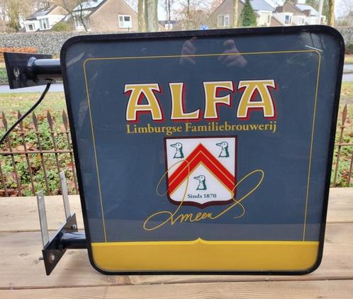 Grote Nieuwe lichtbak lichtreclame reclame van ALFA bier, Verzamelen, Merken en Reclamevoorwerpen, Nieuw, Lichtbak of (neon) lamp