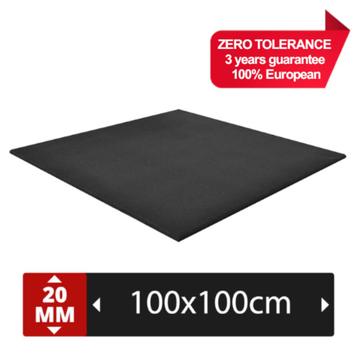 60m2 nieuwe Fit Pro RUBBER SPORTVLOER TEGELS 1000x1000x20mm beschikbaar voor biedingen