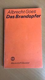 Das brandopfer - Albrecht Goes, Ophalen of Verzenden