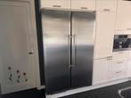 Liebherr side by side RVS premium, Witgoed en Apparatuur, Koelkasten en IJskasten, Gebruikt, 200 liter of meer, 60 cm of meer