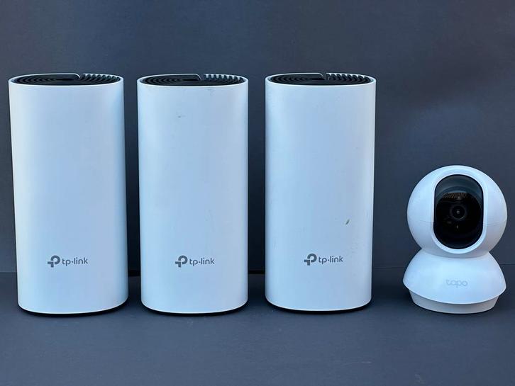 TP-Link Deco M4 Mesh WiFi + Tapo Camera Set, Computers en Software, Routers en Modems, Zo goed als nieuw, Router, Ophalen of Verzenden