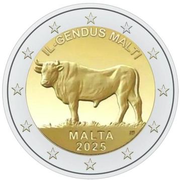 Malta 2 Euro 2025 De Maltese Os beschikbaar voor biedingen