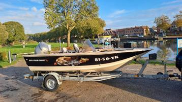 Visboot Sylvan 1600 Tournament 90 pk Honda Freewheel 1300kg  beschikbaar voor biedingen