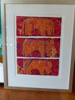 zeefdruk Ans van Dijk, titel "Prey", Antiek en Kunst, Ophalen