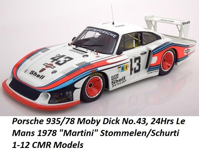Porsche 935/78 Moby Dick No.43, 24Hrs Le Mans 1978 “Martini”, Tschuiten@hotmail.com, Duitsland, Auto, Nieuw