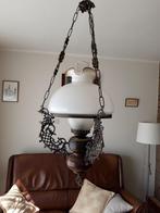 Hanglamp plafondlamp met melkglazen kap, Huis en Inrichting, Lampen | Hanglampen, Ophalen, Gebruikt, 75 cm of meer