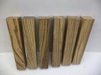 zebranohout balkjes draaihout heften handvatten zebrano, Ophalen of Verzenden, Nieuw