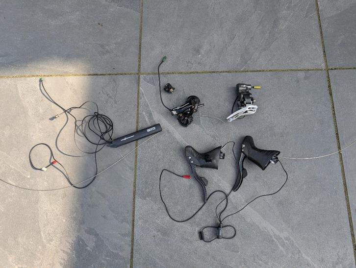 Campagnolo chorus EPS  LET OP achter derailleur STUK, Fietsen en Brommers, Fietsonderdelen, Racefiets, Derailleur of Ketting, Ophalen of Verzenden
