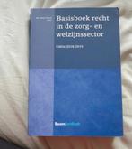 Basisboek Recht Zorg- en Welzijnssector, Boeken, Studieboeken en Cursussen, Gelezen, Gamma, Mr. Peter Simons, HBO