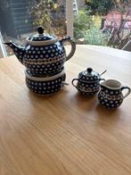 Bunzlau theepot, warmhouder, suikerpotje, melkkannetje, Huis en Inrichting, Keuken | Servies, Ophalen, Zo goed als nieuw, Overige stijlen