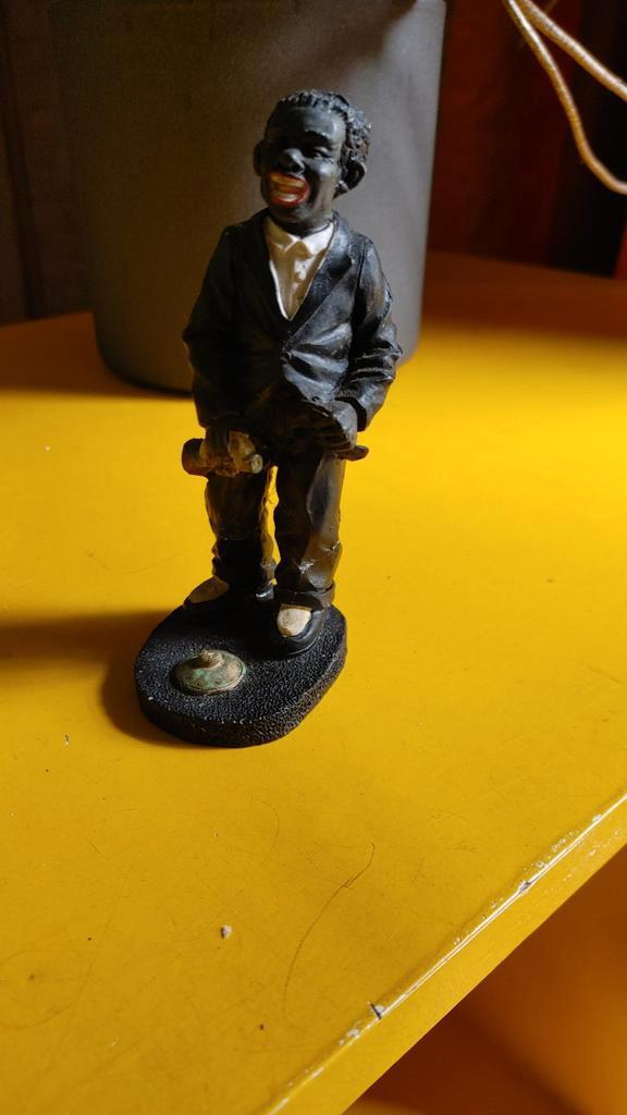 Vintage Jazz Band Muzikant Poppetje, Antiek en Kunst, Kunst | Beelden en Houtsnijwerken, Ophalen of Verzenden