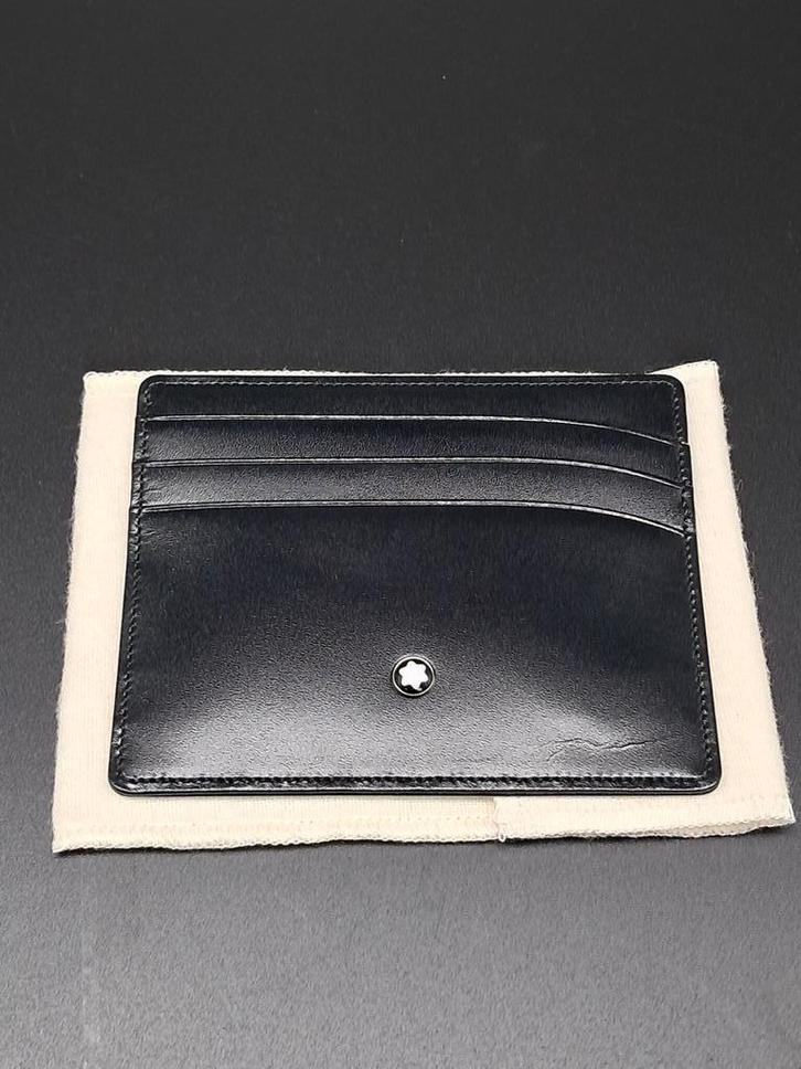 Montblanc Credit Card houder 35803, Sieraden, Tassen en Uiterlijk, Portemonnees, Nieuw, Zwart, Leer, Ophalen of Verzenden
