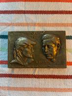 Bronzen Bayeux 1987 plakkaat, Ophalen of Verzenden, Gebruikt, Overige onderwerpen, Speldje of Pin