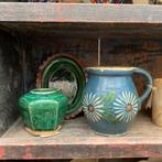 Elzas kan, gemberpot, schaaltje *floor epe*, Antiek en Kunst, Antiek | Keramiek en Aardewerk, Ophalen of Verzenden