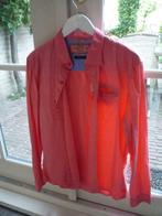 NIEUW! Company Cotton Club Perzik Roze Overhemd Blouse Mt. L, Nieuw, Oranje, Halswijdte 41/42 (L), Ophalen of Verzenden