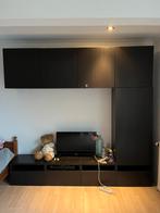 Zwarte muur kast, Antiek en Kunst, Antiek | Meubels | Kasten, Ophalen of Verzenden