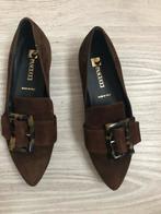 Nieuw bruin suede leer schoenen merk Pascucci maat 35, Bruin, Ophalen of Verzenden, Schoenen met hoge hakken, Pascucci
