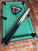 Mini pool tafel 51 x 31 x 9,5 cm, Sport en Fitness, Biljarten en Poolen, Ophalen, Gebruikt, Pooltafel