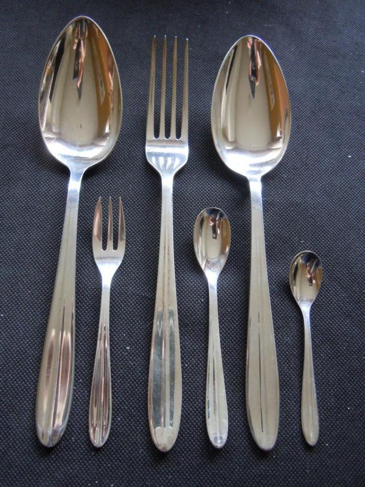 GERO Zilvium 230 Distinction, bestek aanvullingen., Huis en Inrichting, Keuken | Bestek, Zo goed als nieuw, Los bestek, Rvs of Chroom