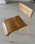 Kidsdepot Kinderstoel (hout met metalen onderstel), Ophalen, Bruin, Zo goed als nieuw, Eén