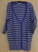 Apart paars/ grijs vest met 3/4 vleermuismouwen maat 36/38, Ophalen of Verzenden, Zo goed als nieuw, Maat 36 (S), Paars