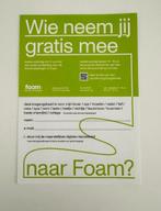 Foam ticket. 1 ticket voor 2 personen, Tickets en Kaartjes, Concerten | Overige