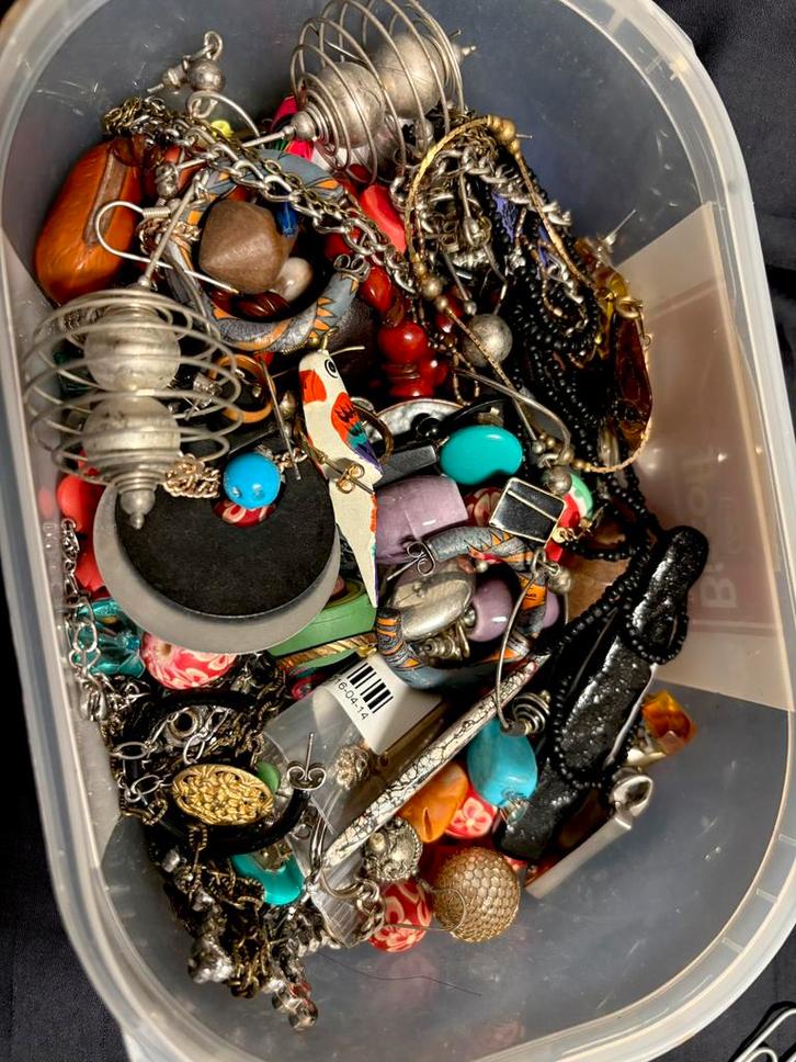 Partij sieraden, Sieraden, Tassen en Uiterlijk, Antieke sieraden, Ketting, Overige materialen, Ophalen of Verzenden