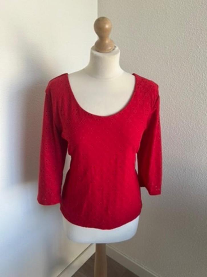 Vintage Chic maat XXL 18 rood top trui 1795, Kleding | Dames, Tops, Zo goed als nieuw, Maat 46/48 (XL) of groter, Rood, Lange mouw