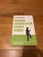 Waarom Generalisten Verder Komen - David Epstein, Ophalen of Verzenden, Zo goed als nieuw, Management