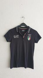 EA7 Emporio Armani Polo - Maat L Italia Olympische Spelen, Kleding | Dames, Zwart, Maat 42/44 (L), Ophalen of Verzenden, Zo goed als nieuw