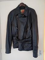 In perfecte staat vintage leren jas mt L., Maat 52/54 (L), Zwart, Ophalen of Verzenden, Zo goed als nieuw