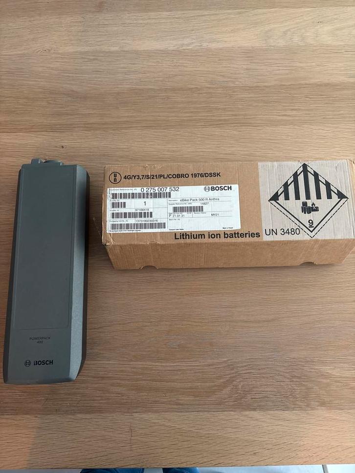 Bosch Powerpack 400Wh E-bike Accu, Fietsen en Brommers, Fietsaccessoires | Fietsaccu's, Zo goed als nieuw, Ophalen of Verzenden