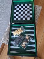 Mooi magnetisch backgammon/ schaak koffertje, Ophalen of Verzenden