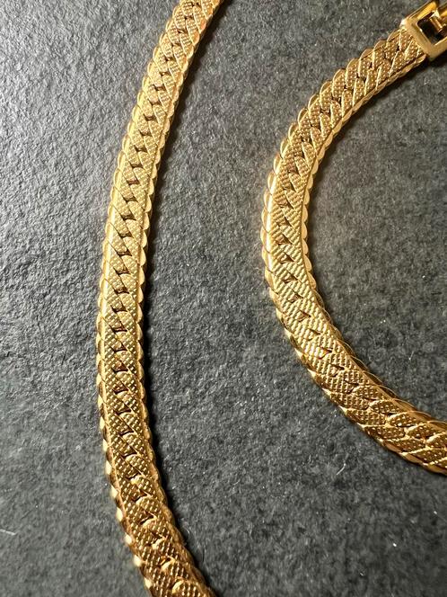 Double Ketting & Armband Set, Sieraden, Tassen en Uiterlijk, Kettingen, Gebruikt, Overige materialen, Goud, Ophalen