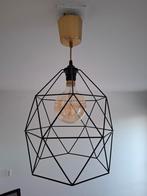 Zwarte Hexagon Lamp, Ophalen, Zo goed als nieuw, Metaal, Modern