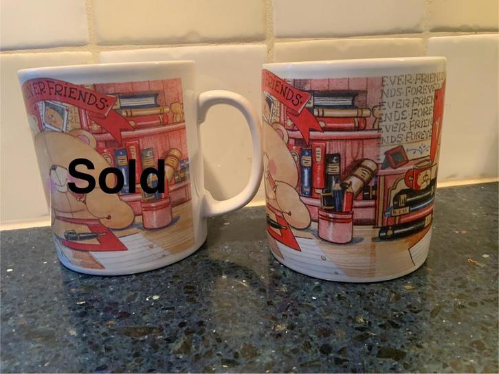 Forever Friends mok en pennenhouder set, Sieraden, Tassen en Uiterlijk, Ringen, Zo goed als nieuw, Dame of Heer, Overige kleuren