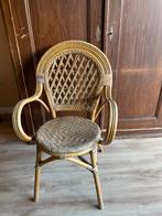 Rotan bamboe stoel, Ophalen of Verzenden, Zo goed als nieuw, Bruin, Eén