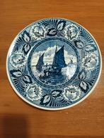 Delfts Blauw Bord met Zeilschip, Ophalen